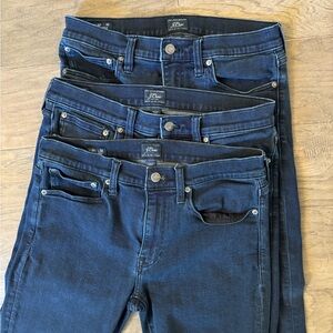 Three Pairs of JCrew Men’s 250 Style Jeans 33x32